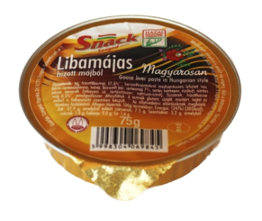 Snack - Libamájas - Gänseleberpastete ungarische Art 75g